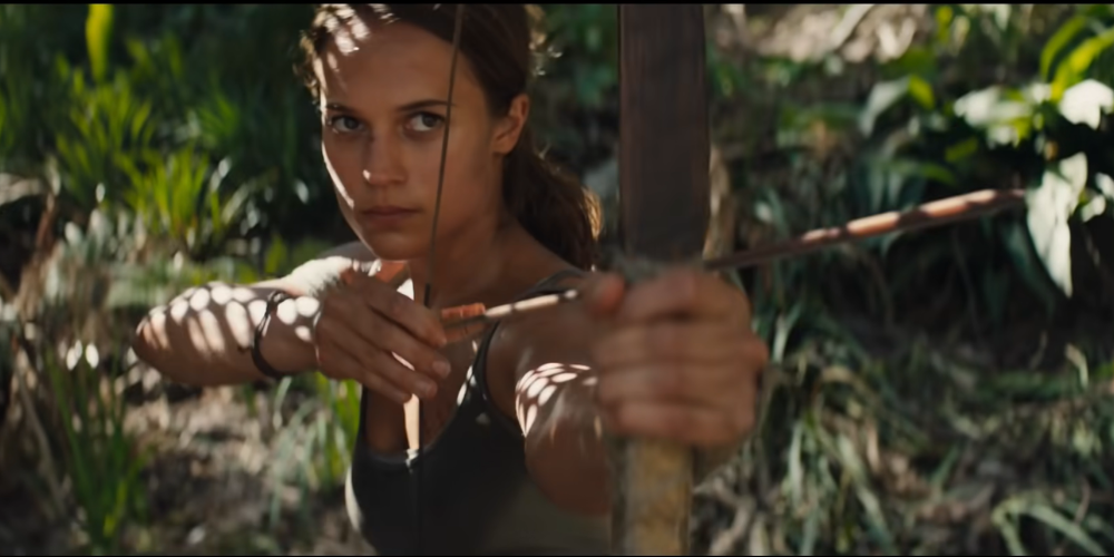 Tomb Raider movie screen