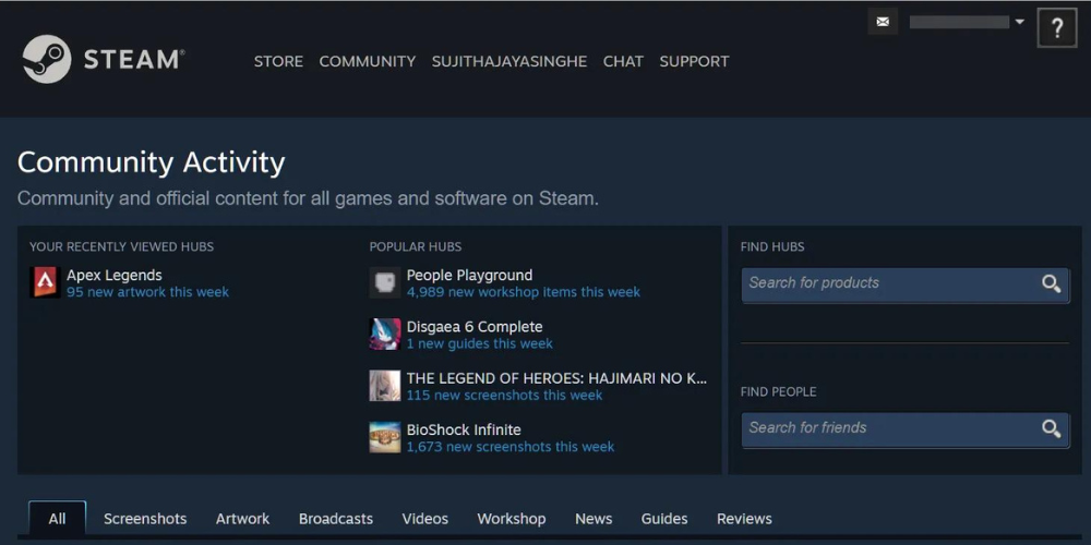 steam plaers community 